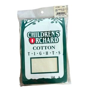 🌼 5/$25 Children’s Orchard Cotton Blend Tights Size 12–14 NEW Made in USA
